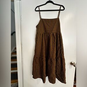 Brixton gingham tier dress